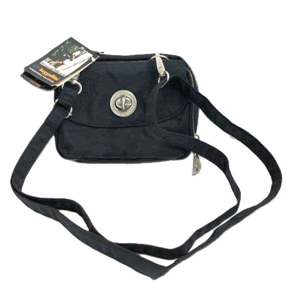 Baggallini Sicily Black International Collection Crossbody Bag
